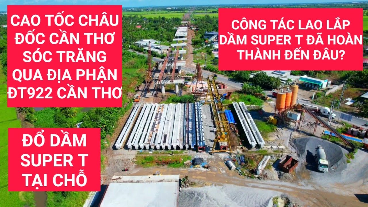 Tiến độ cao tốc Ch&acirc;u Đốc - Cần Thơ - S&oacute;c Trăng n&uacute;t giao ĐT922 địa phận Cờ Đỏ - Cần Thơ | KU ĐẤT TV