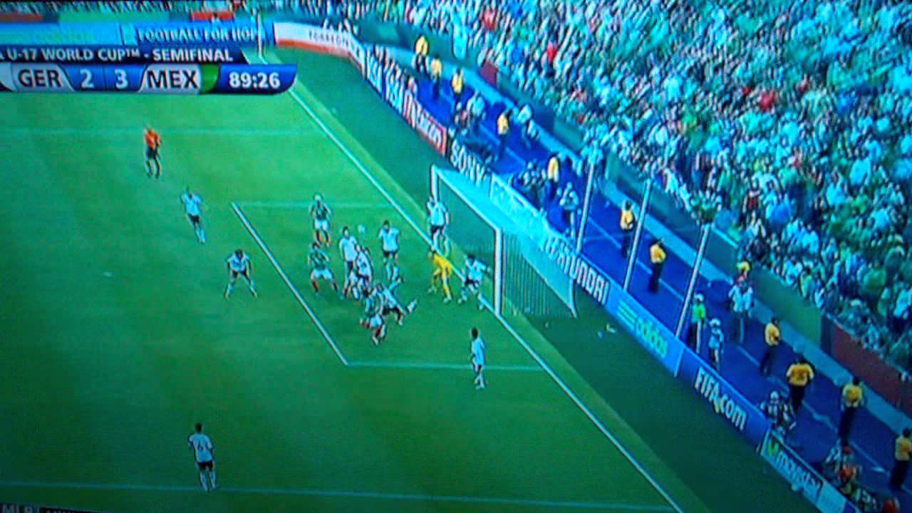 Mexico vs Germany FIFA U-17 World Cup 2011 Semifinals Julio Gomez  Winning Goal!! 7/7/11