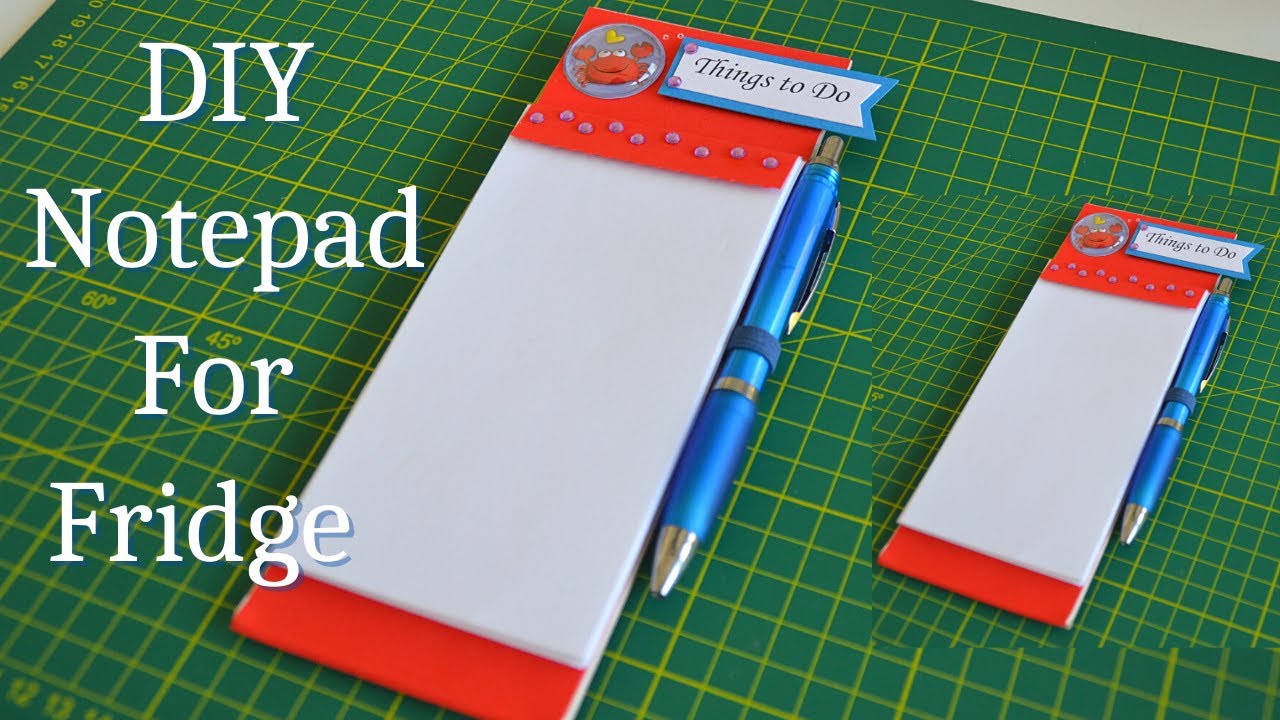 Magnetic Notepad For Fridge | Magnetic notepads | DIY Notepad | Step by Step Tutorial