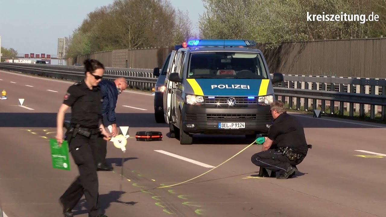 Tödlicher Unfall: Cabriofahrer stirbt auf A1 in Stuhr bei Bremen