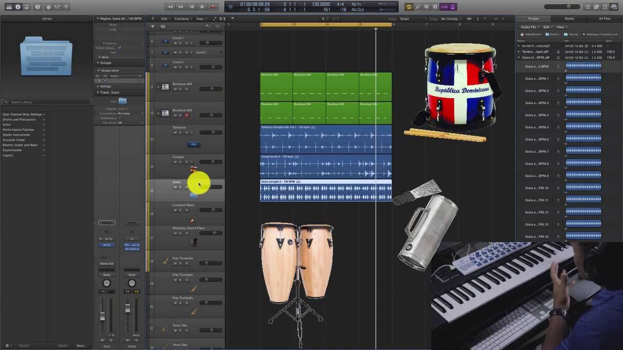 #1 Como Crear Merengue Electronico Tambora Guira Y Congas 