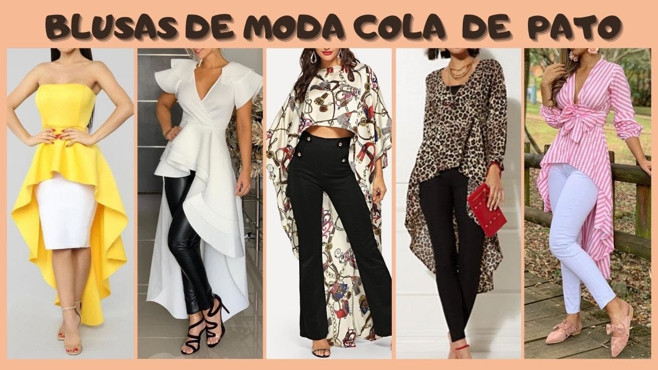 BLUSAS DE MODA COLA DE PATO 🥰 BONITAS BLUSAS CON COLA DE PATO 😍 BLOUSES WITH DUCK TAIL
