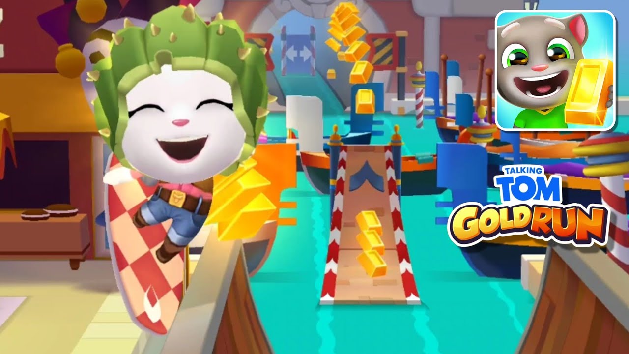 🏃‍♀️ Cowboy Angela's Epic Chase! | Talking Tom Gold Run Gameplay Flying World Wild West Event