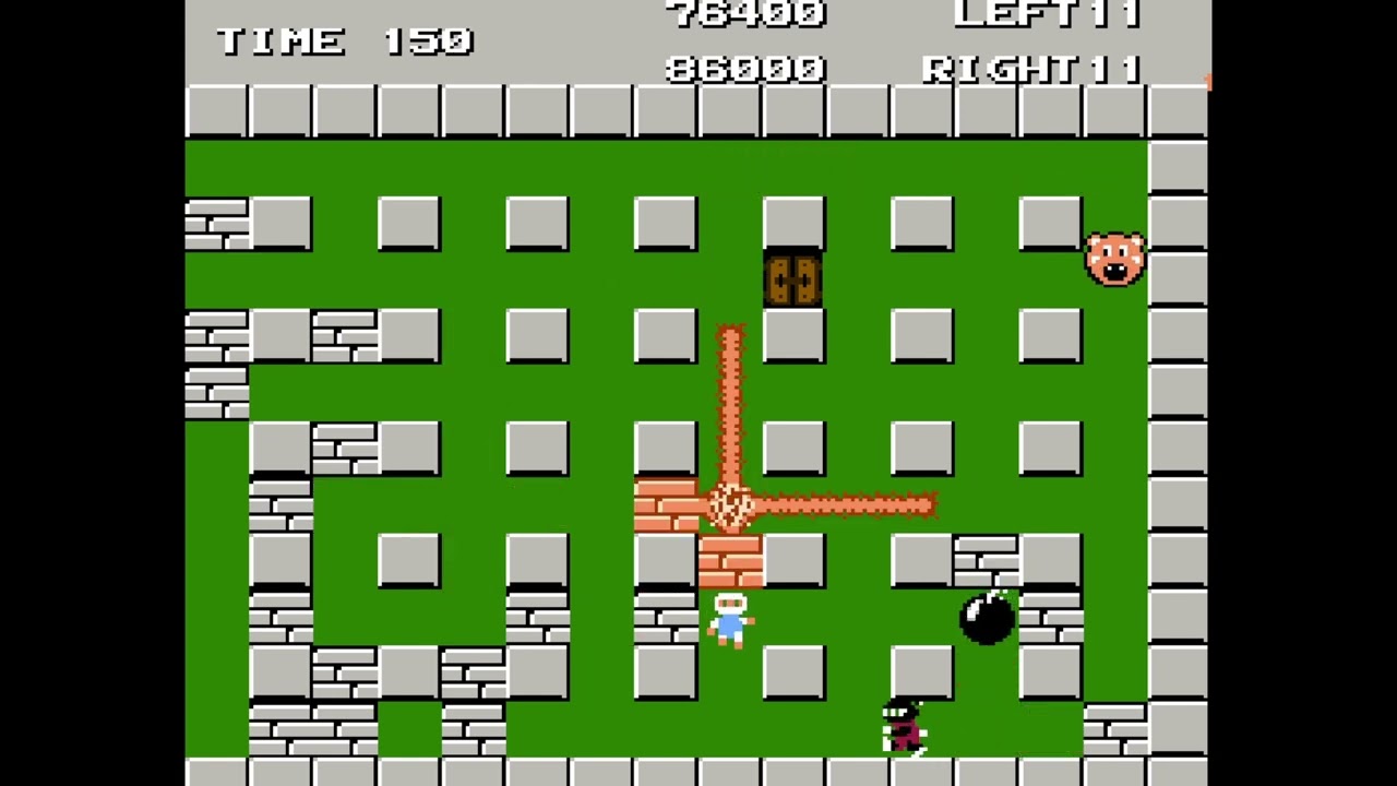 Bomberman Multiplayer Co-op NES Retro Gameplay [1080p]