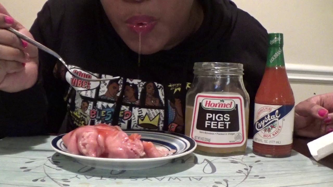 PICKLED PIG FEET MUKBANG