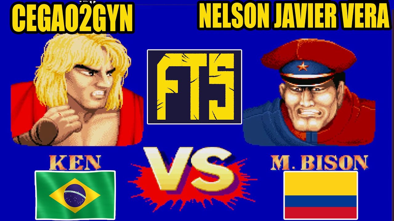 CEGAO2GYN VS Nelson Javier Vera FT5 Game play online no Fightcade 2 #streetfighter2championedition