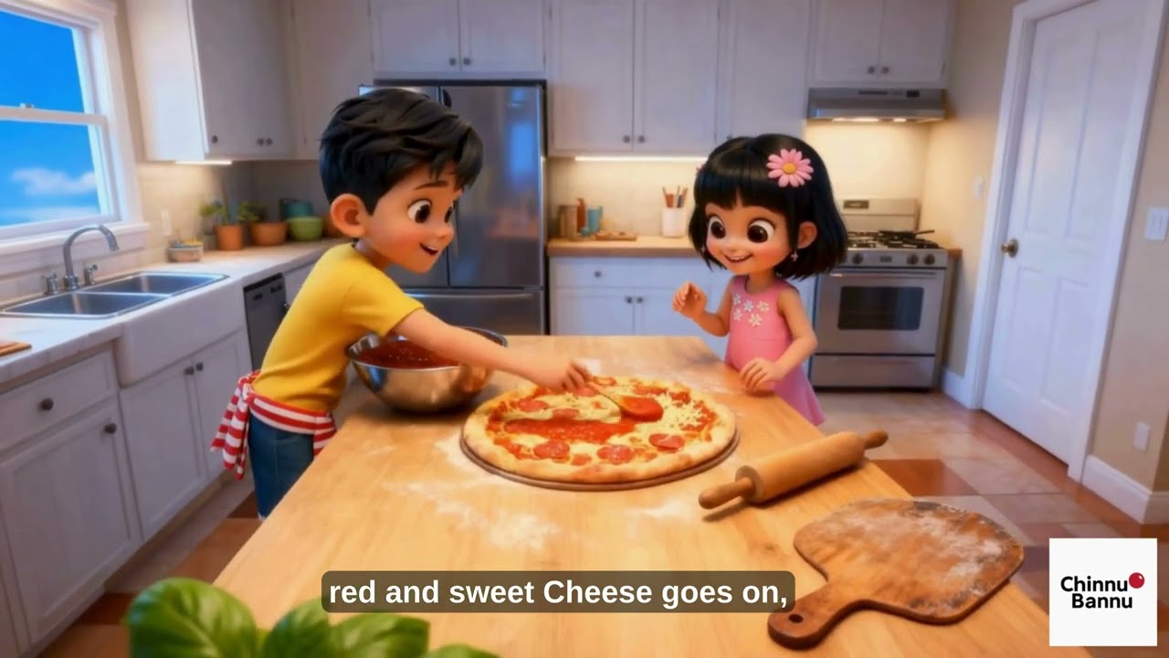 Pizza Time Song 🍕 | Kids Cooking Song | Fun Nursery Rhyme for Toddlers