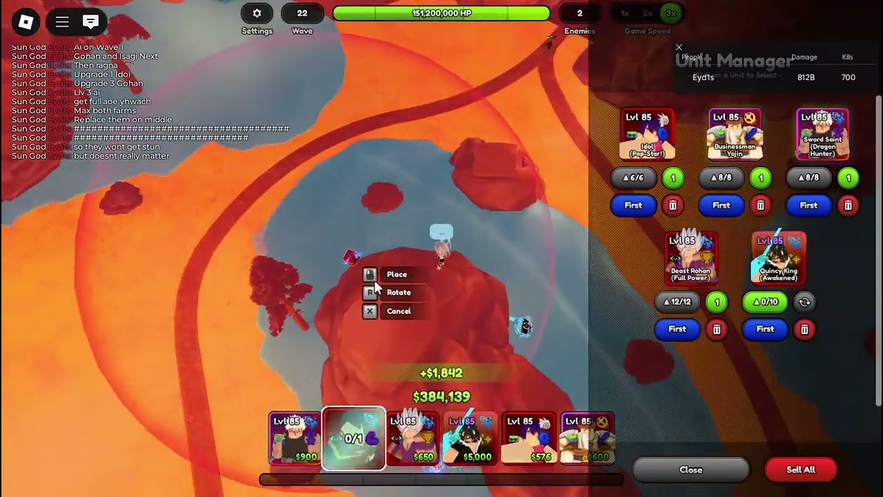 Anime Last Stand Infernal Dungeon 8 Modifiers (No Speed and Regen) NO GLITCH