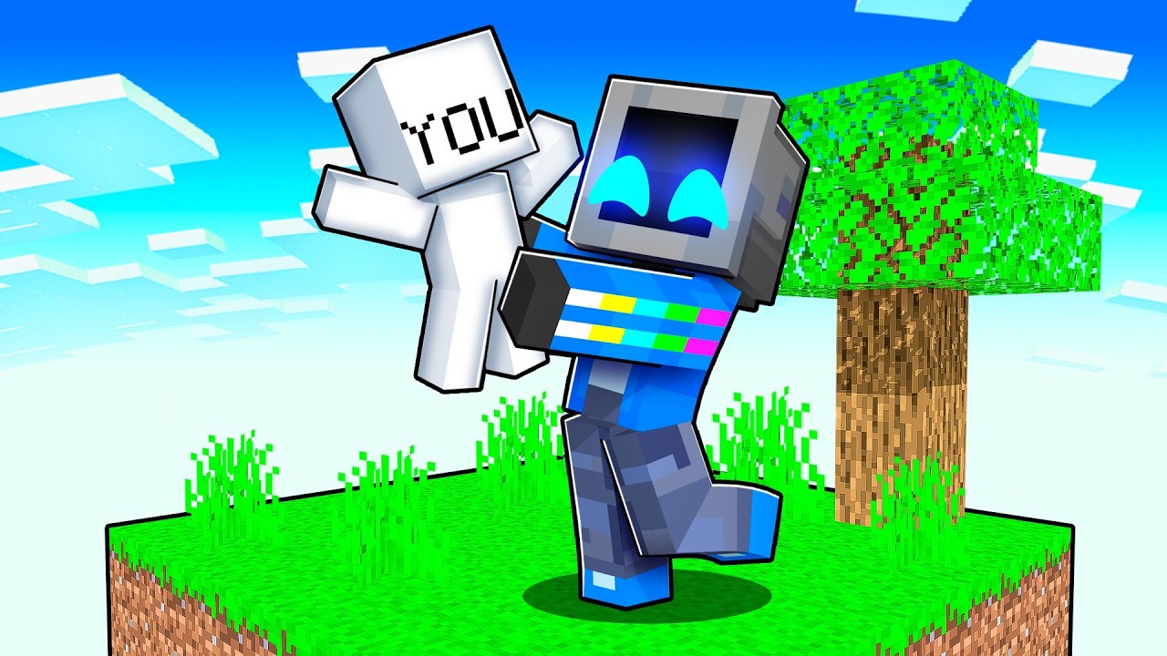 TeeVee Adopts YOU on Skyblock in Minecraft!