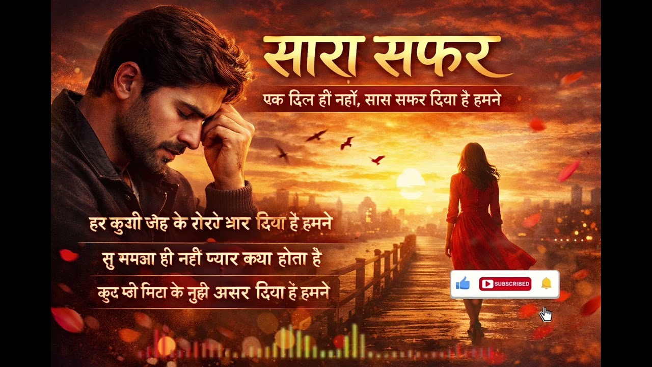 सारा सफ़र | Ek Dil Hi Nahi Saara Safar Diya Hai || Hindi Song 