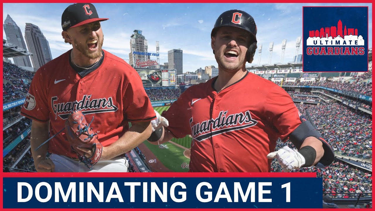 The Cleveland Guardians win playoff opener going away!!