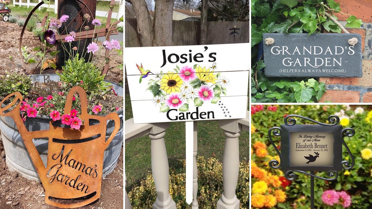 33+ Adorable Garden Sign Ideas to Make Your Outdoor More Charming | DIY Gardening