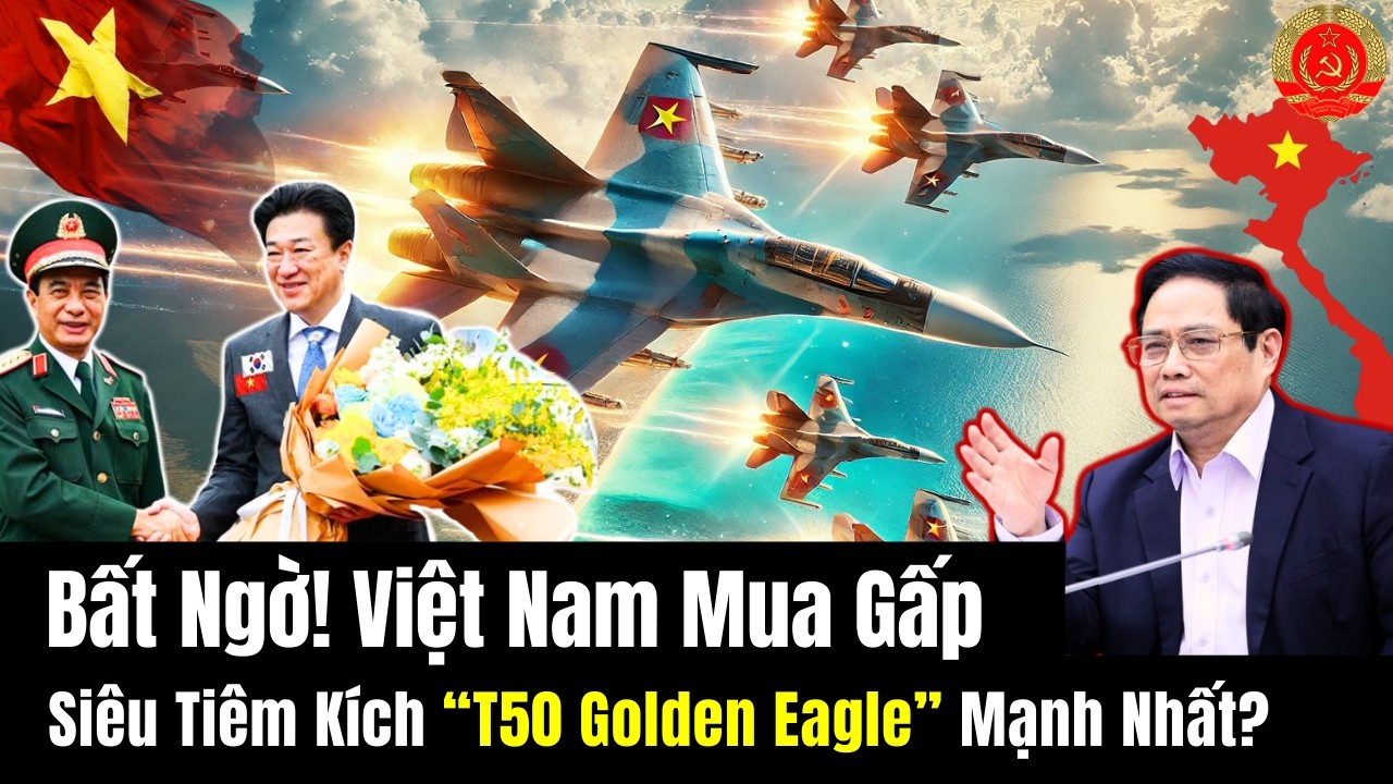 🔴[TRỰC TIẾP] Bất Ngờ! Việt Nam Mua Gấp Siêu Tiêm Kích “T50 Golden Eagle” Mạnh Nhất?