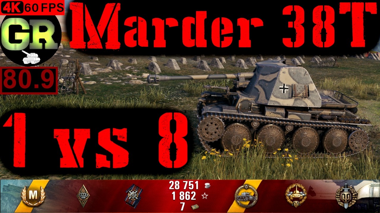 81_World of Tanks Marder 38T WoT Replay - 10 Kills 1.7K DMG(Patch 1.4.0)