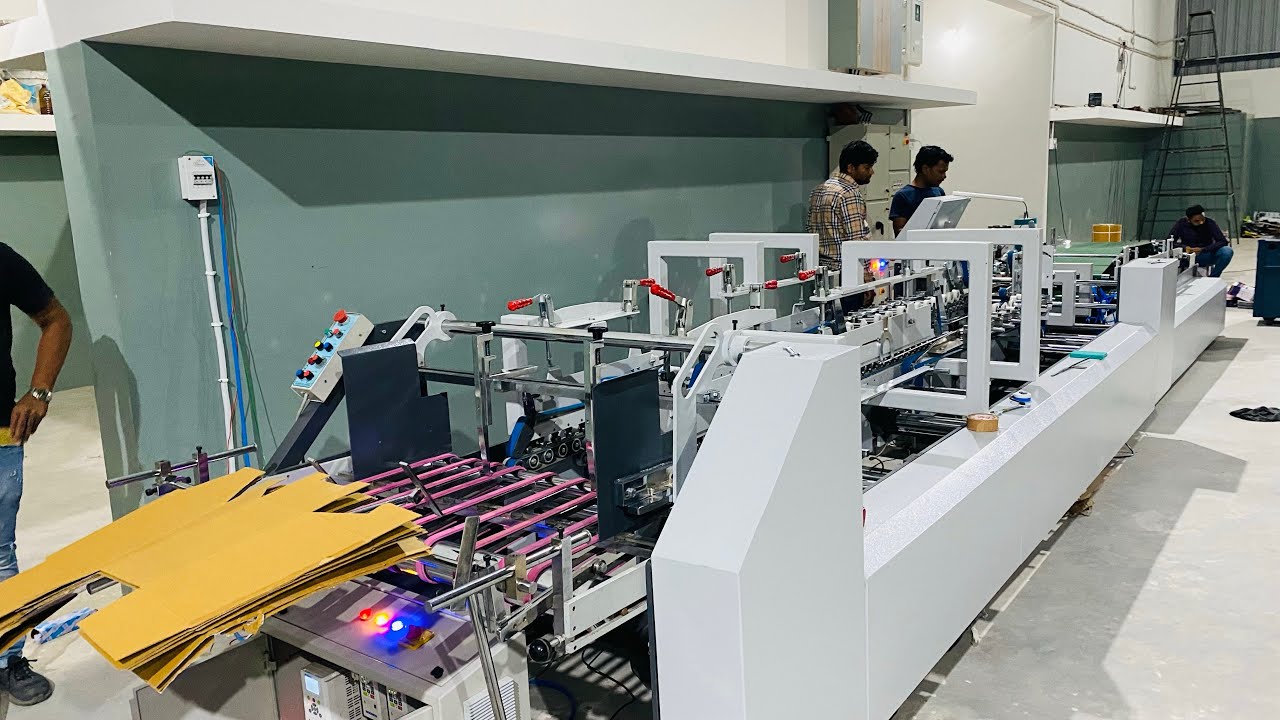 Folder Gluer Box Pasting Machine Eplex and Duplex Carton. Contact for more detail (9724623178)
