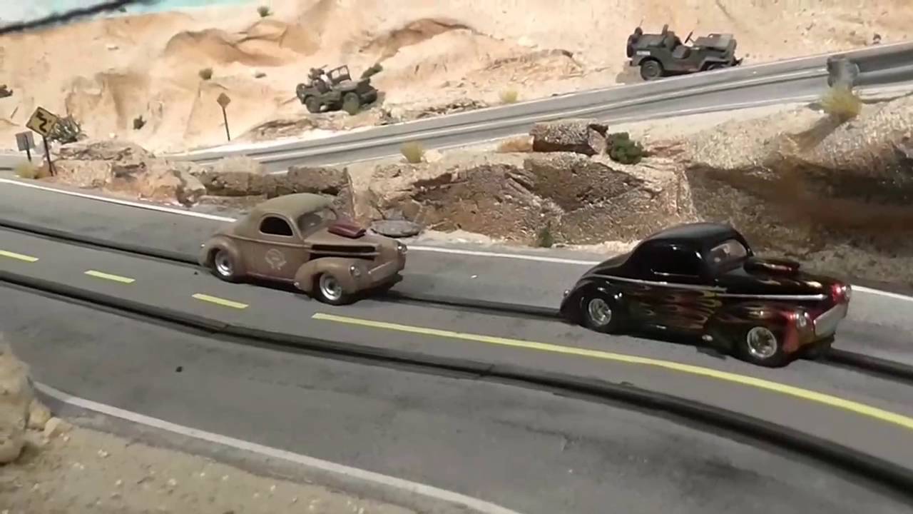New stuff from Nevada. Carrera Go - scale 1/43 - Racetrack desert tutorial diorama