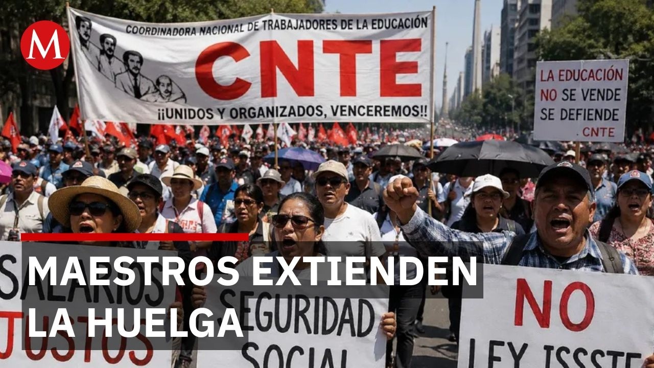 CNTE redobla presi&oacute;n con nuevas marchas en la Ciudad de M&eacute;xico