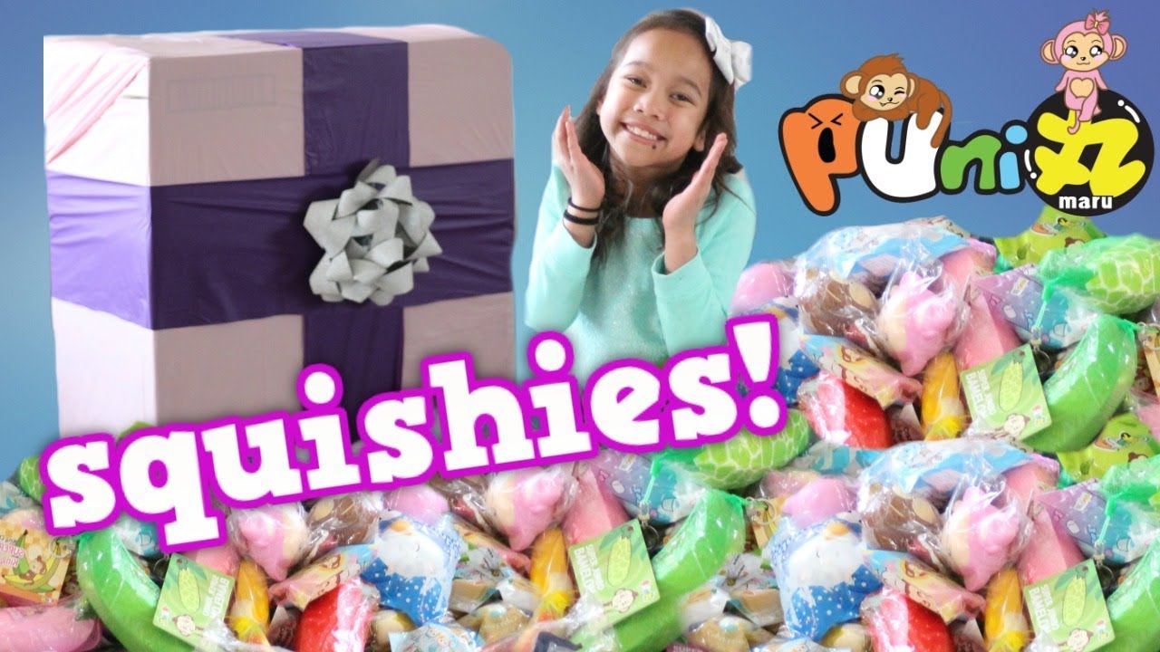 WORLD'S ULTIMATE SQUISHY SURPRISE PACKAGE! HAUL PUNI MARU SQUISHIES COLLECTION OPENING KIDS TOYS