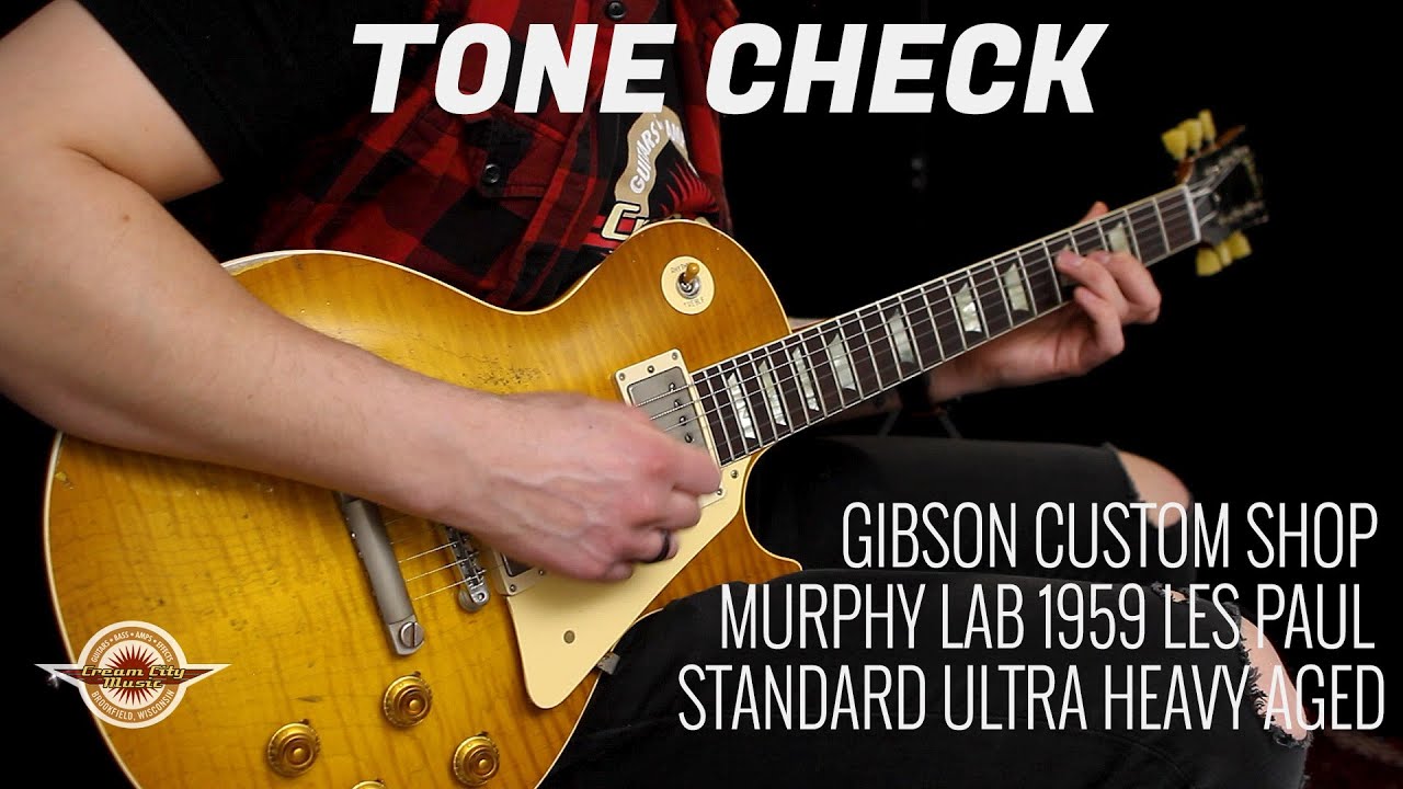 TONE CHECK: Gibson Custom Murphy Lab 1959 Les Paul Standard Ultra Heavy Aged Demo | No Talking