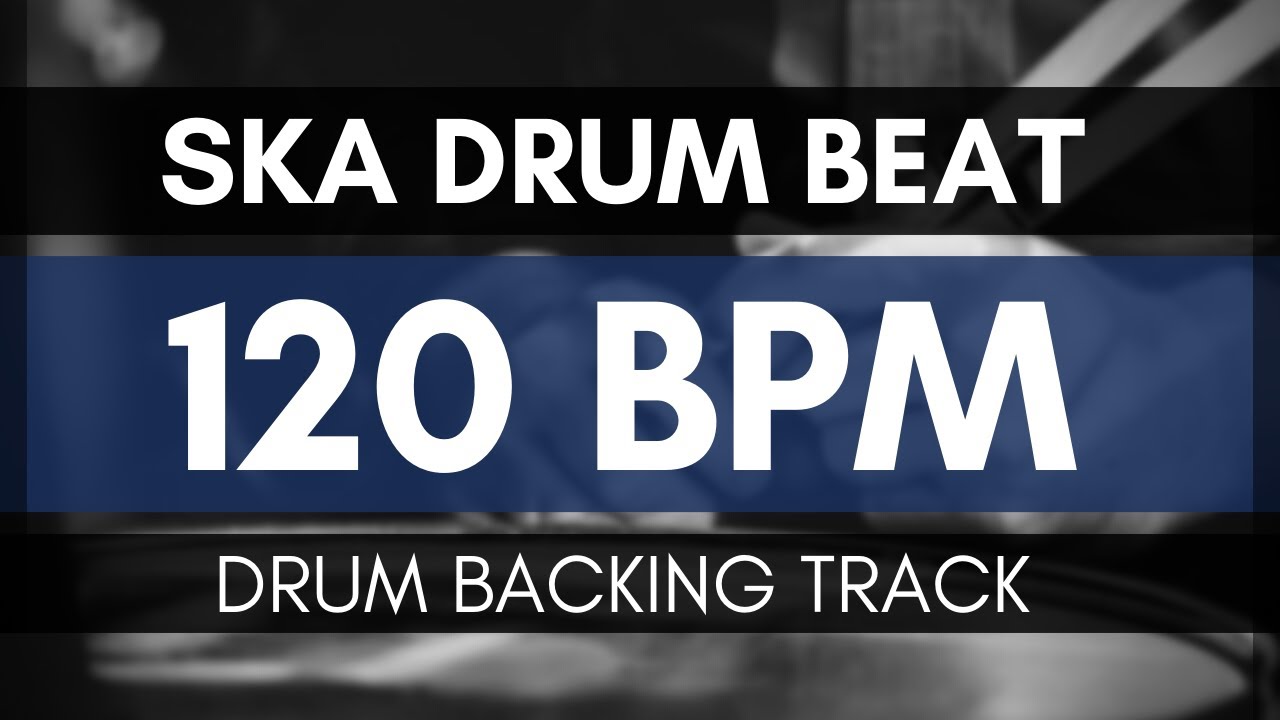 Ska drum beat backing track | Drum Metronome | 120 BPM