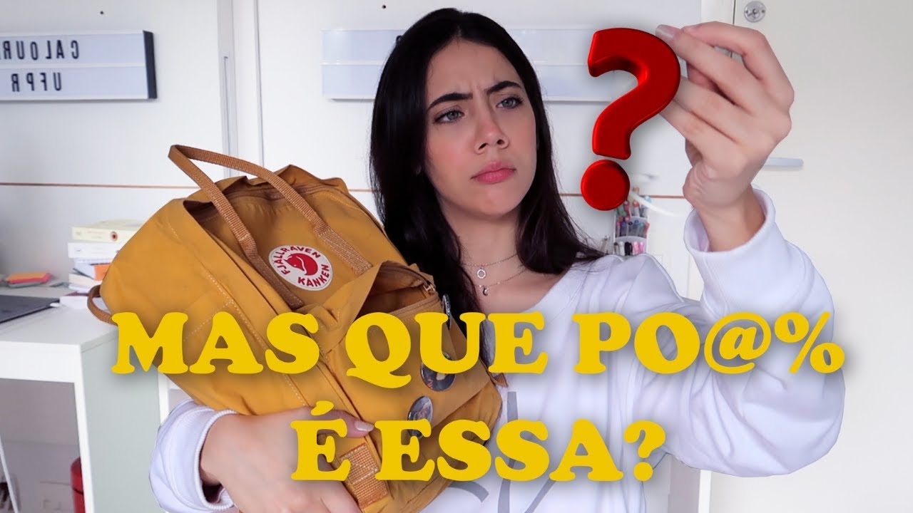 O QUE EU LEVO PARA A AULA? TOUR PELA MOCHILA KANKEN || Luana Carolina