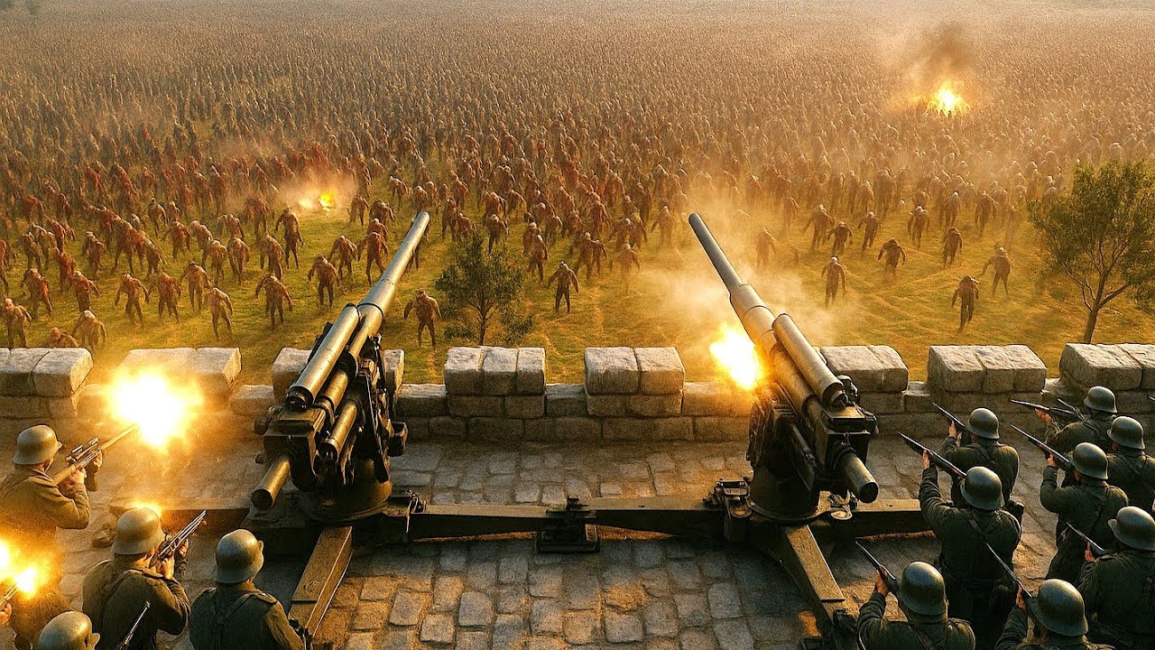 10,000,000 Aliens, Predators & Zombies Invade HUMAN ARMY Base - Ultimate Epic Battle Simulator 2