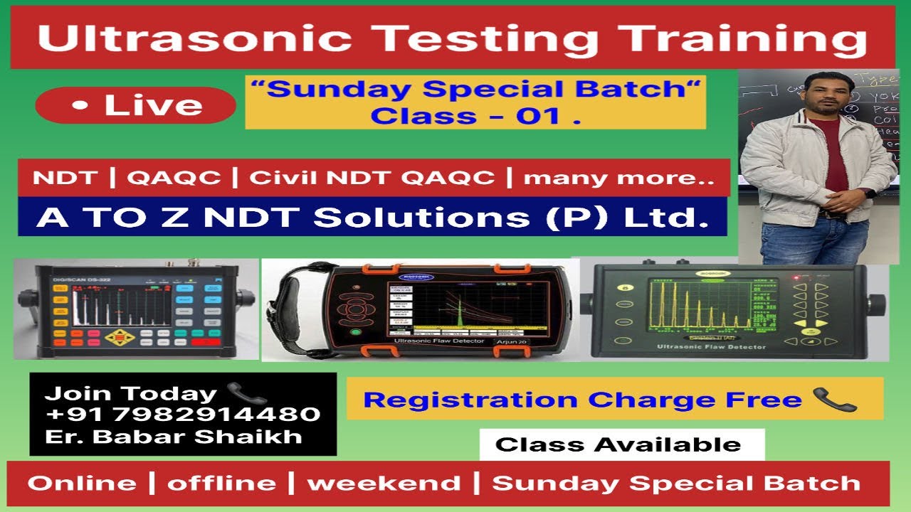 Ultrasonic Testing Sunday Class-01 for NDT, QAQC, Welding, Pipeline Inspection Training..