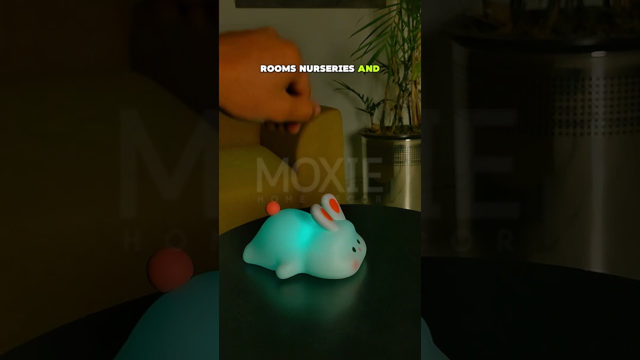 Cute bunny LED Night Lamp – Soft Silicone, Rechargeable & Kids-Friendly