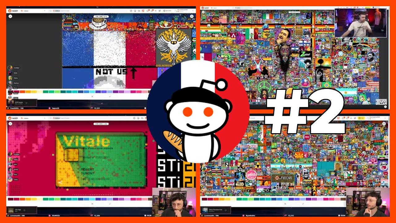 BESTOF REDDIT PIXEL WAR 2022 #2 - LA FRANCE TRIOMPHE
