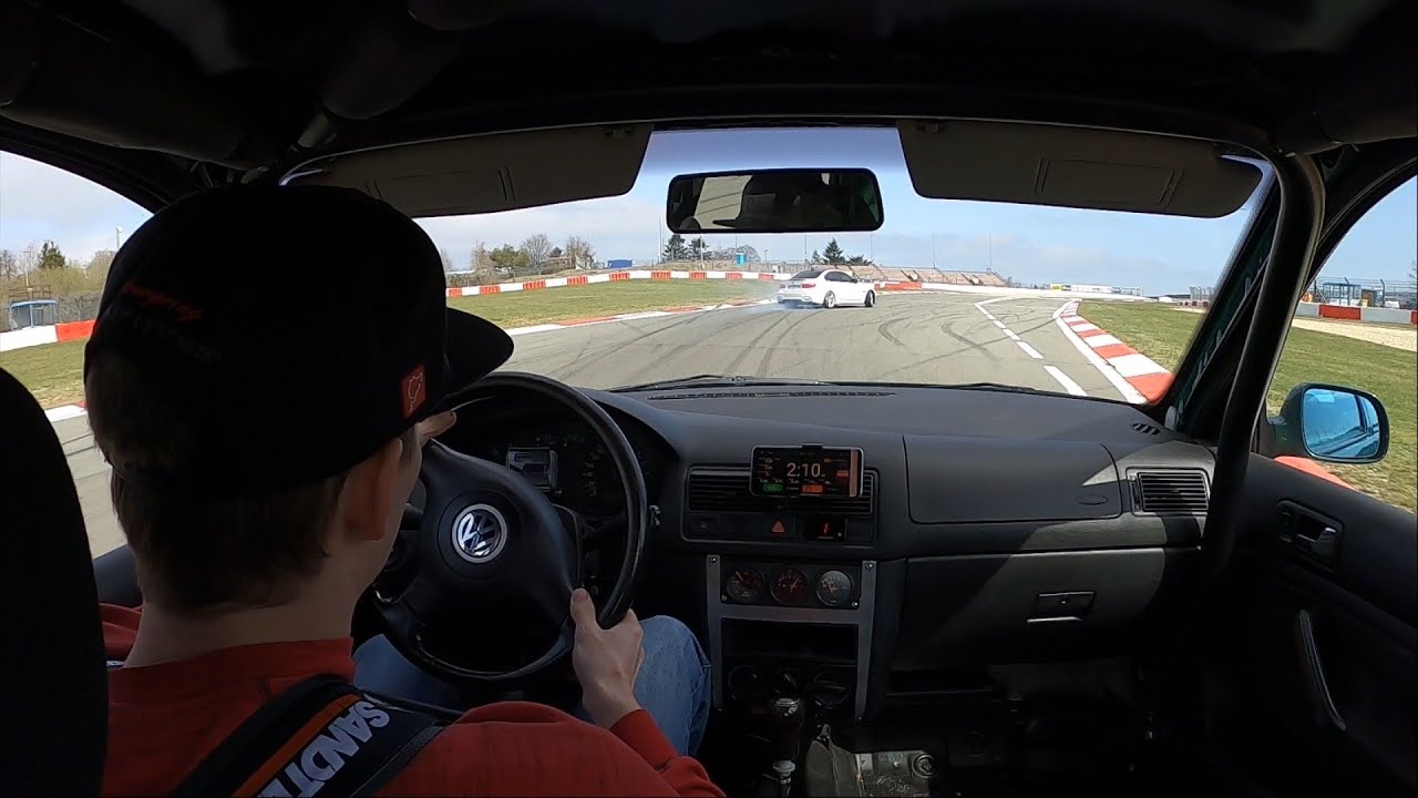 Golf 4 1.8T Tracktool and crasy BMW at Nürburgring GP 04.04.2021