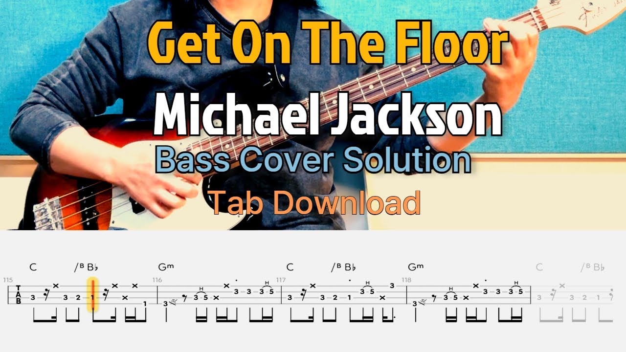 Michael Jackson - Get On The Floor_Bass Cover Solution No.260 with TAB (베이스 커버 타브악보 포함)