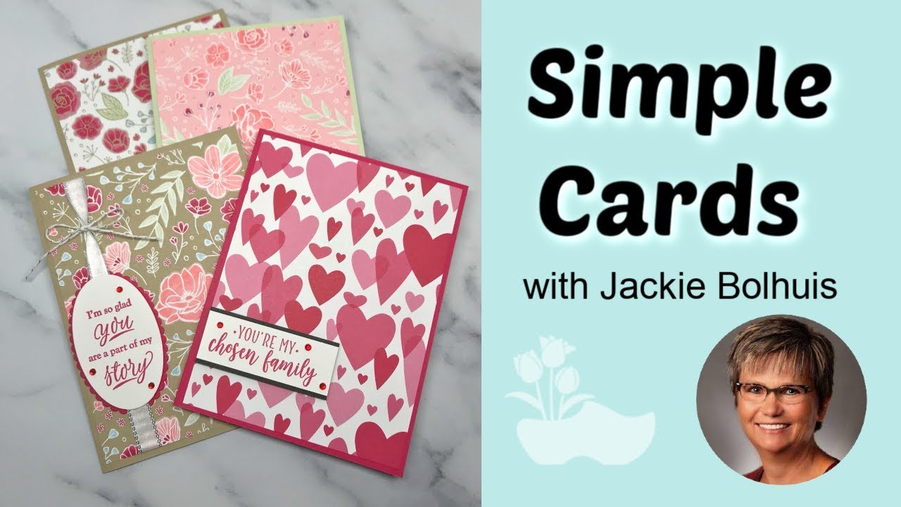 Easy Valentine's Card Featuring All My Love Designer Paper