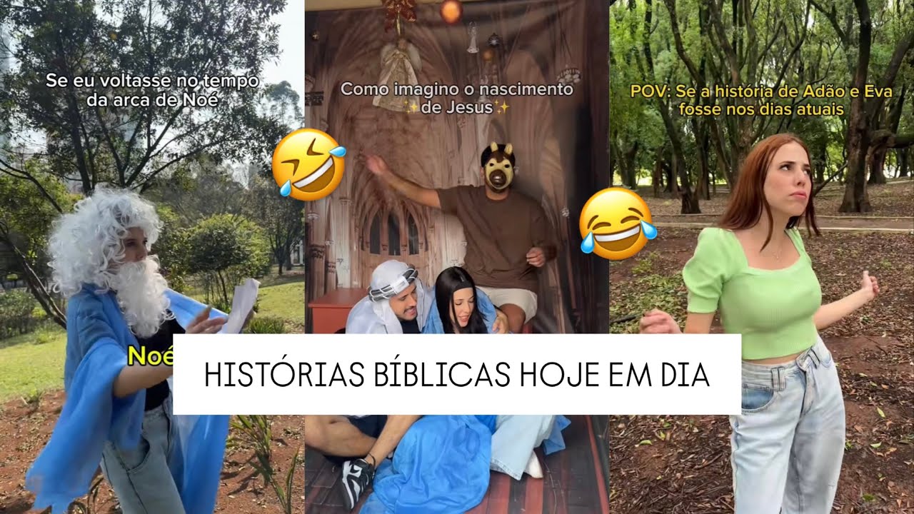 HISTÓRIAS BÍBLICAS SE FOSSEM HOJE EM DIA - COMPILADO MELHORES TIKTOKs de Leticia Oliveira