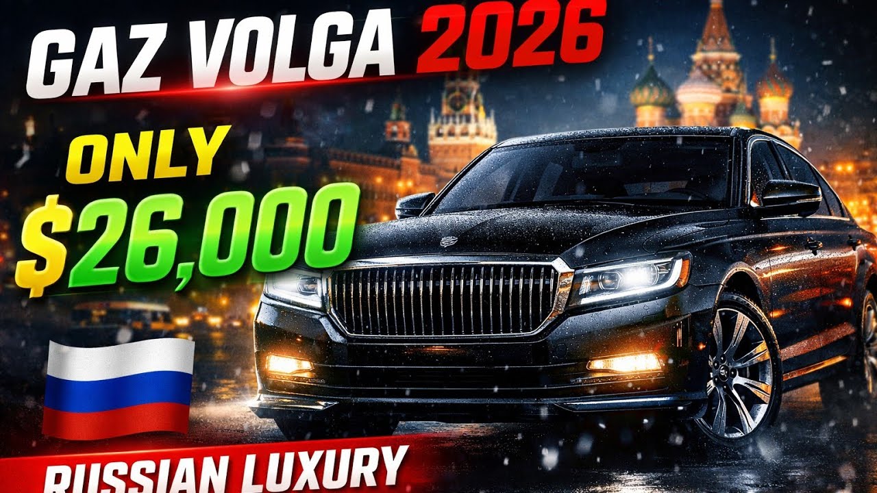 GAZ Volga 2026 | Russian Luxury Sedan Only $26,000 😱 | Full Review