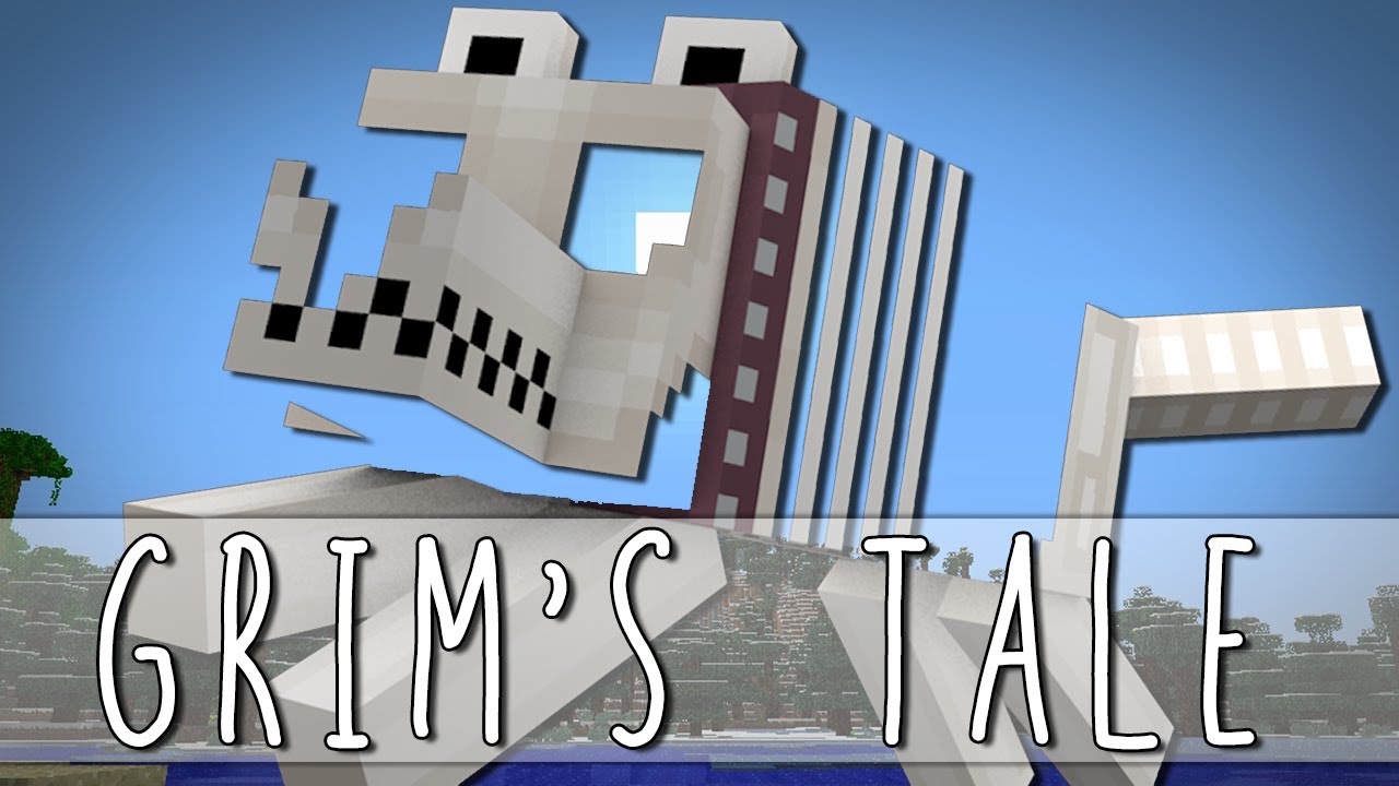 GRIM'S TALE | How I Met Grim The Skeleton Dog | Minecraft