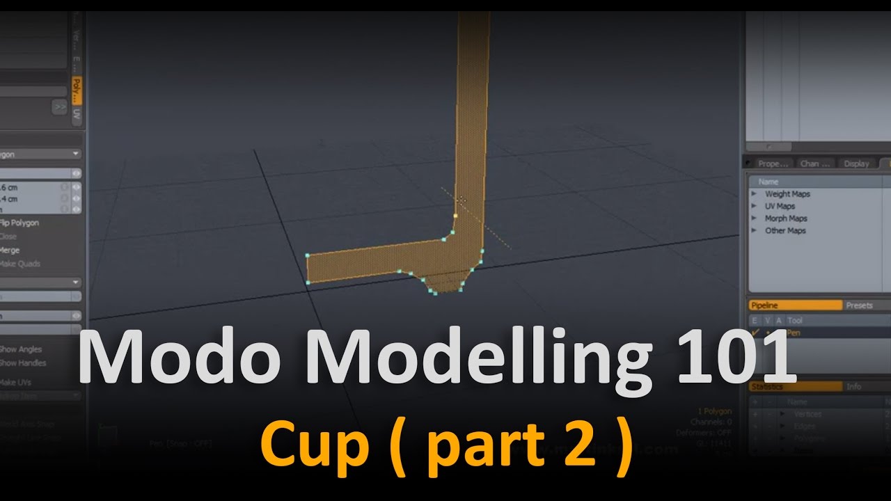 Modo Modelling:  Cup 2