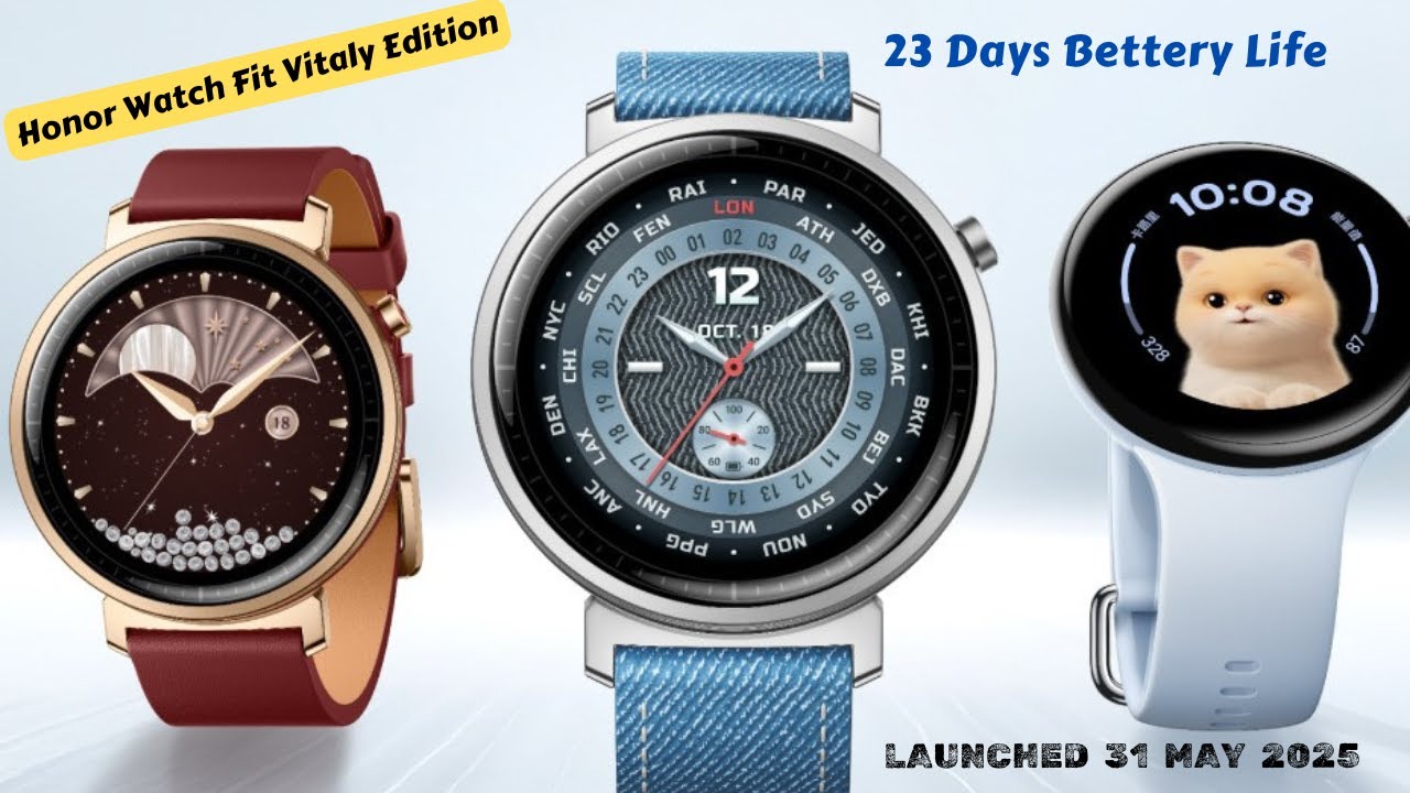 Honor Watch Fit Vitaly Edition launched with 1 32 inch Amoled Display & 23 Days Bettery Backup