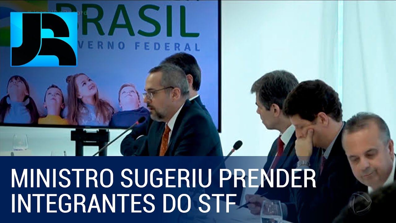 Ministro da Educa&ccedil;&atilde;o ataca o STF em reuni&atilde;o ministerial