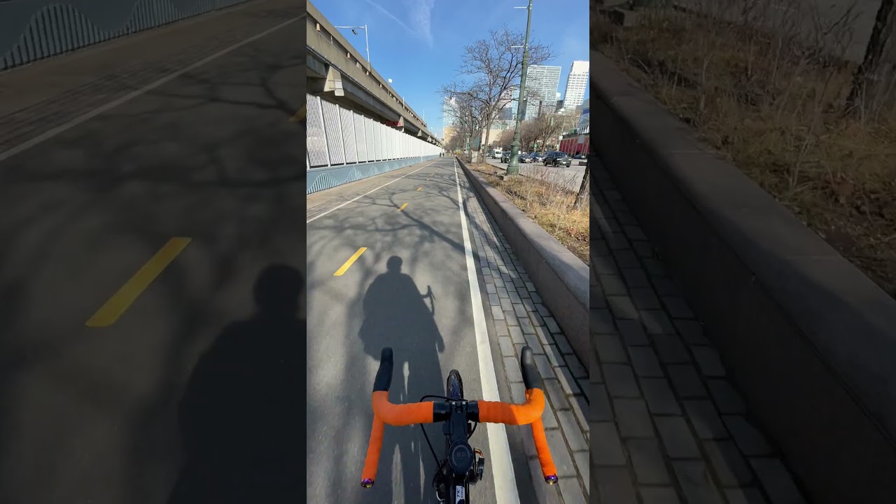 Biking on the greenway in Midtown.