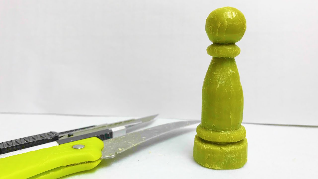 Pawn Figure Chess | Soap Carving  (Relaxing Nature Sounds / Meditation / Asmr / Bird Song Sounds)