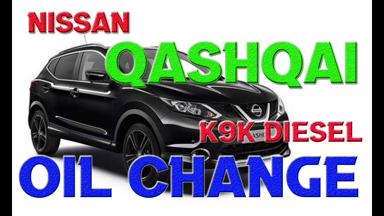 Nissan Qashqai engine oil change.