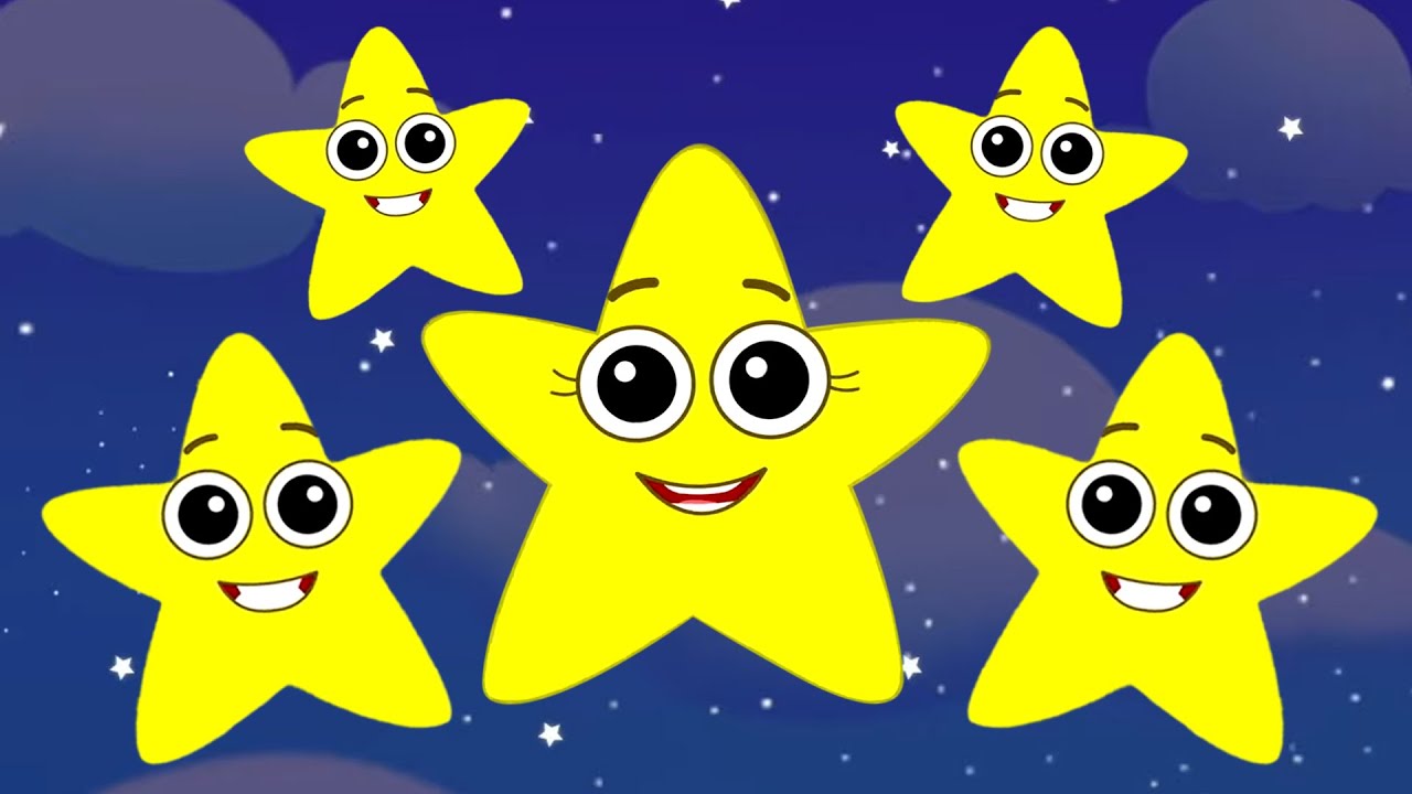 Five Little Stars, Learning Videos and Nursery Rhymes for Kids