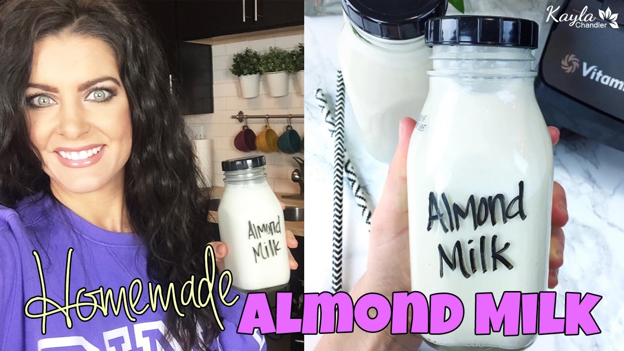 HOW TO MAKE HOMEMADE ALMOND MILK with a BLENDER | SUPER EASY!!