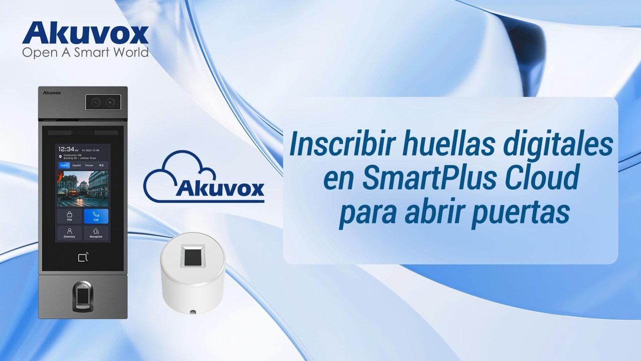 Inscribir huellas digitales en SmartPlus Cloud para abrir puertas