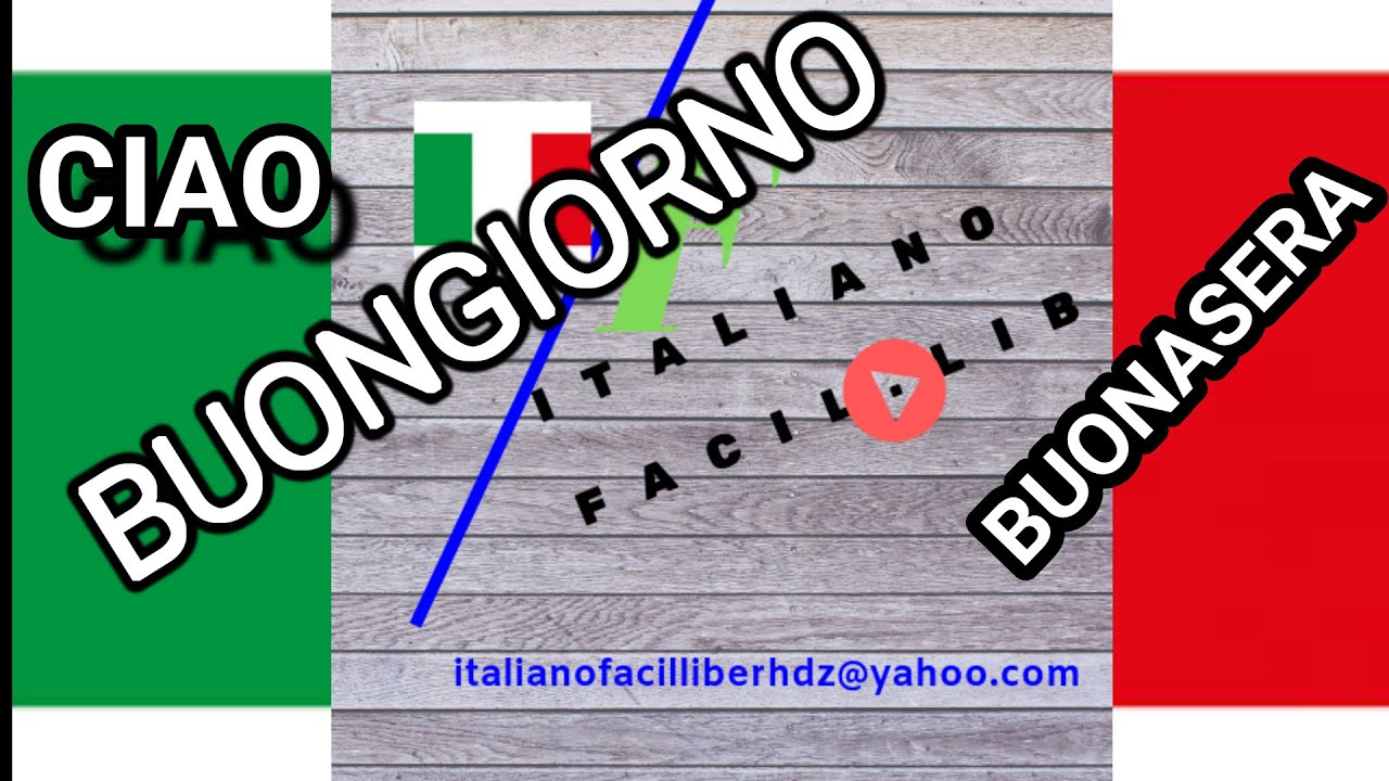 LOS SALUDOS EN ITALIANO