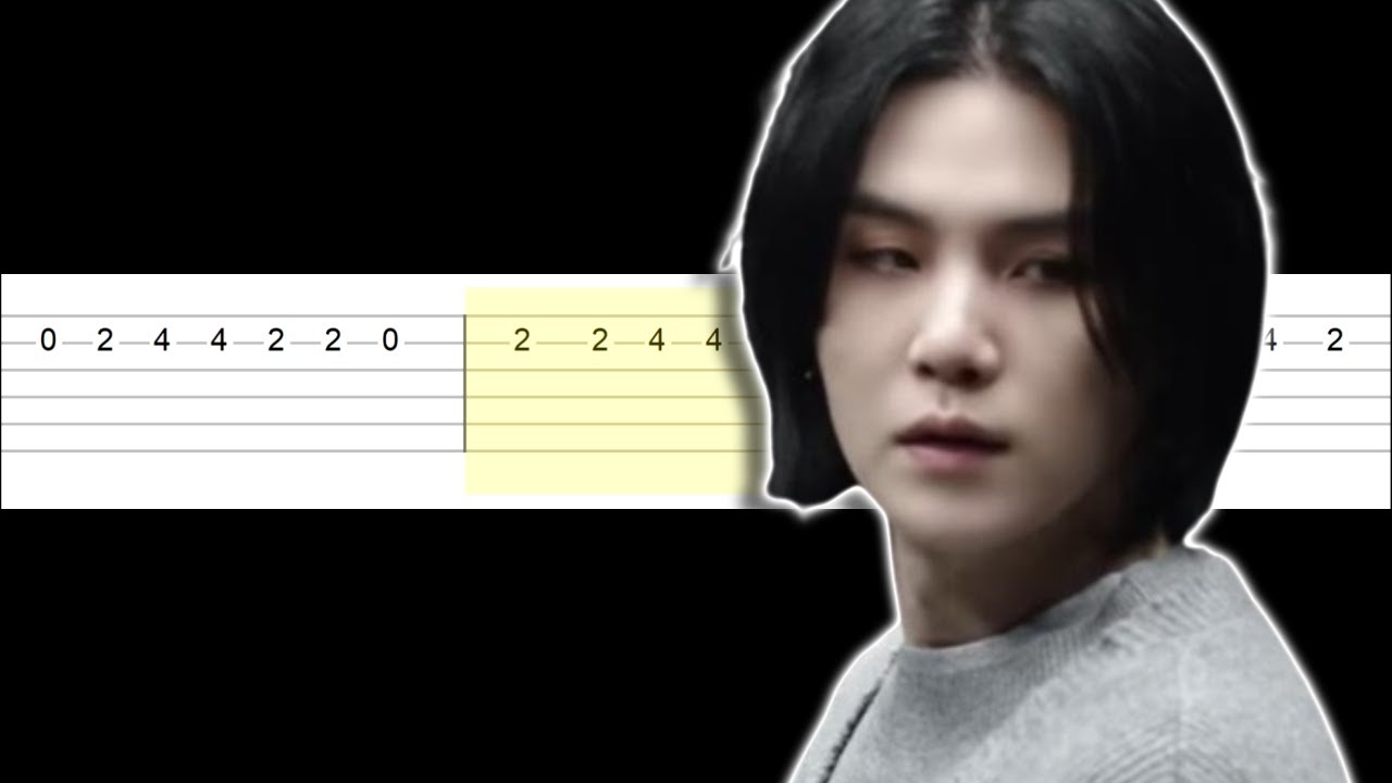 Agust D - AMYGDALA (Easy Guitar Tabs Tutorial)