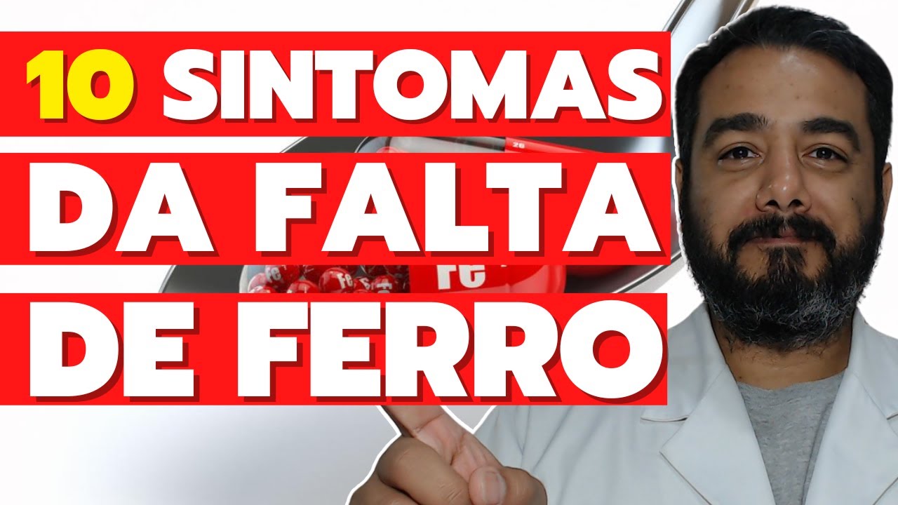 10 SINTOMAS de ANEMIA FERROPRIVA que você PRECISA conhecer (o 9 é BEM CRÍTICO!) - Dr. Victor Proença