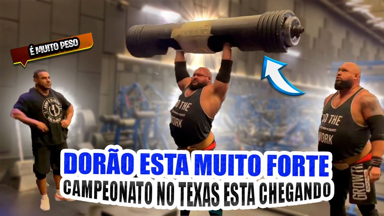 DORÃO DETONANDO TUDO ANTES DO CAMPEONATO NO TEXAS, ELE ESTA A TODO VAPOR