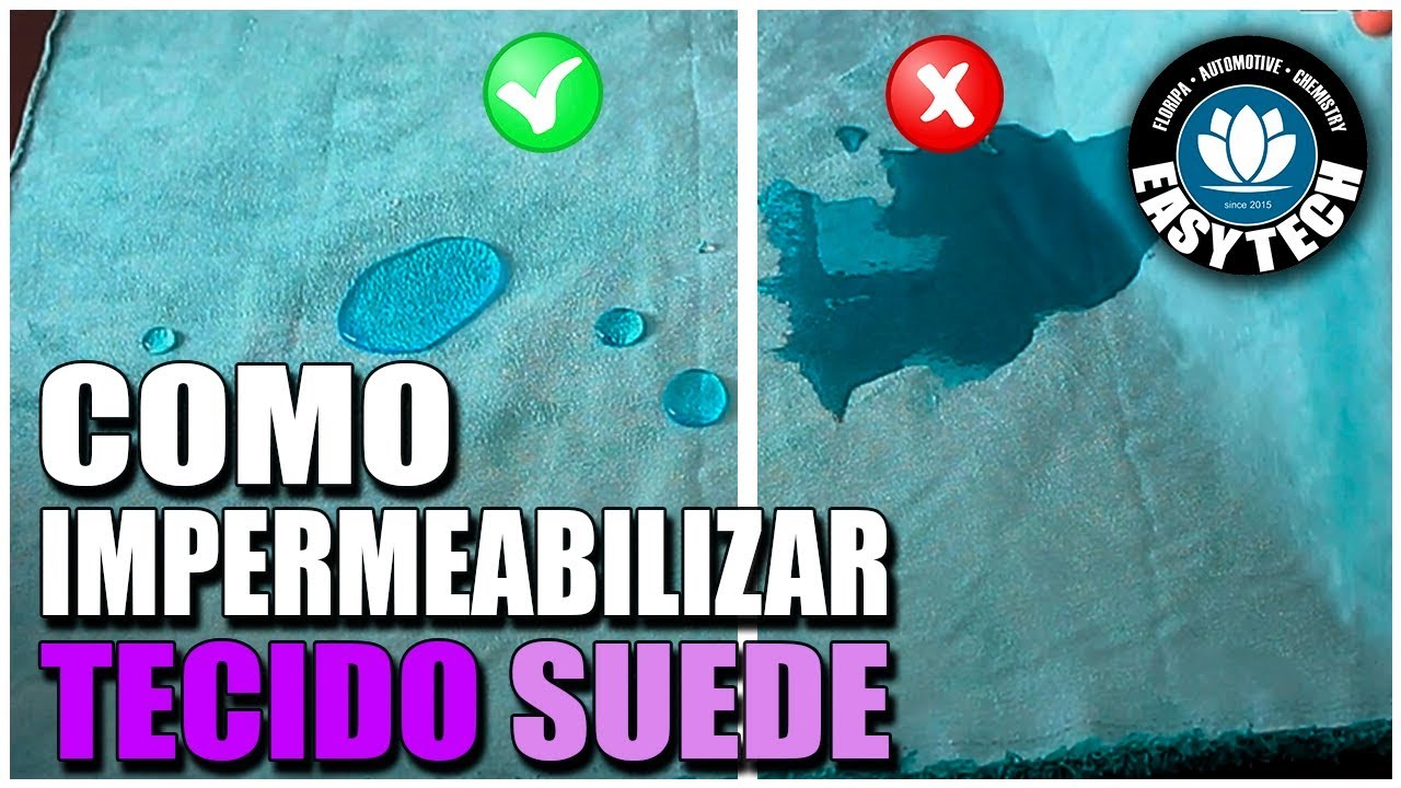COMO IMPERMEABILIZAR TECIDO DE SUEDE - CURSO GRÁTIS 04