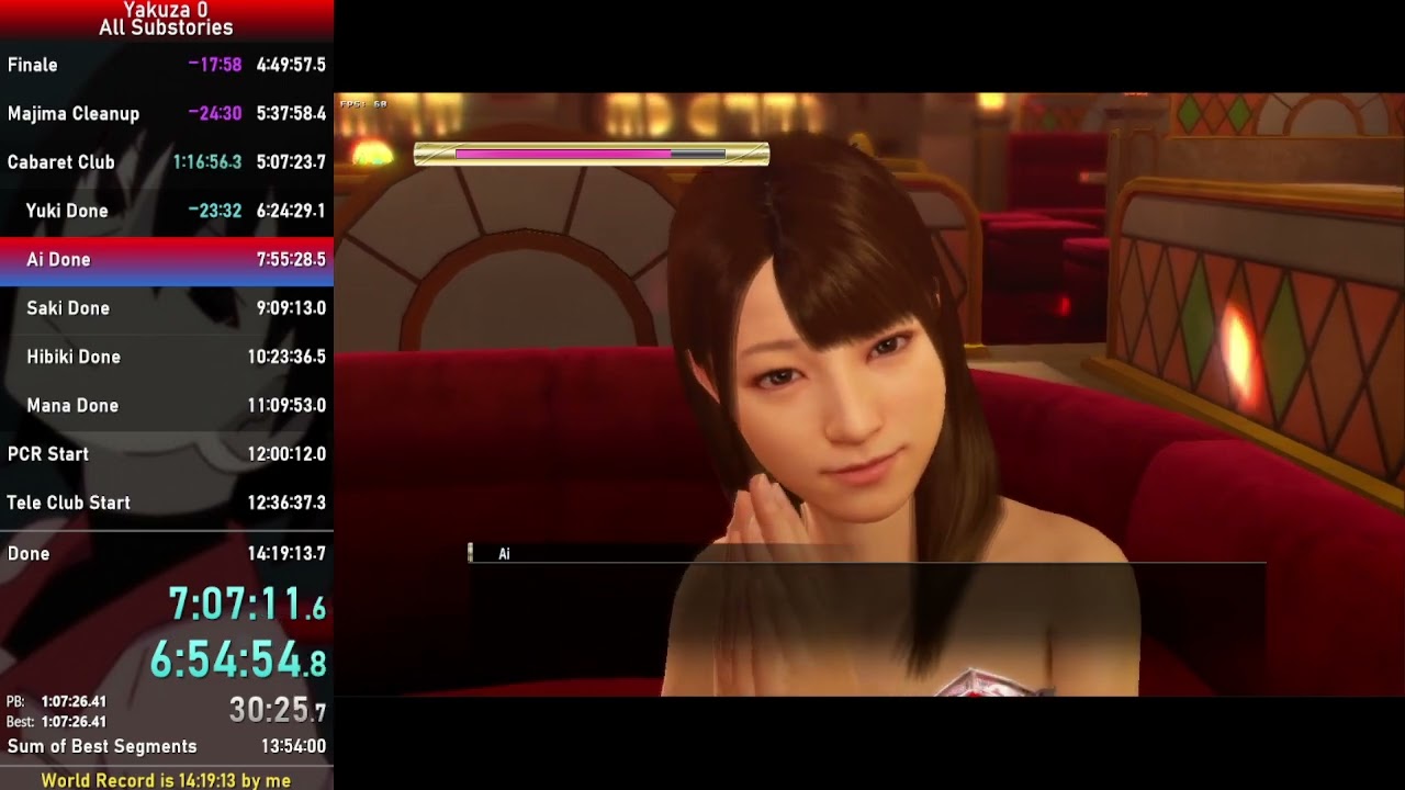 Yakuza 0 All Substories Speedrun 13:50:34 (World Record) [Part 2/2]